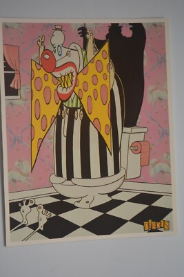 ''Hey Kid! You Forgot to Wipe!'' Toxic Toons Postcard Art by Eric Pigors (1990)