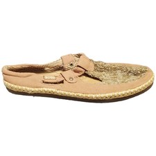 Bobs Skechers Flat Shoes Women's Size 8 Brown Comfort Casual Closed Toe Slip On