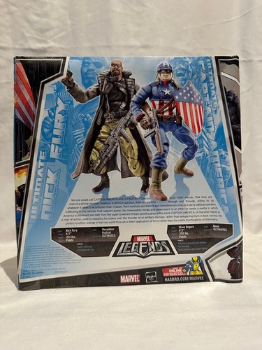 Hasbro Marvel Legends ULTIMATE Nick Fury & Captain America 6” 2 Pack MISB NEW - Picture 4 of 7