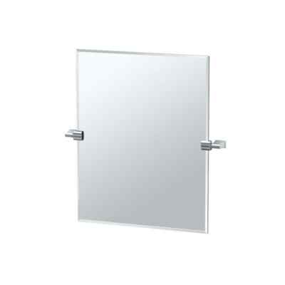 Gatco Bleu 24 in. W x 24 in. H Frameless Rectangular Vanity Mirror in Chrome