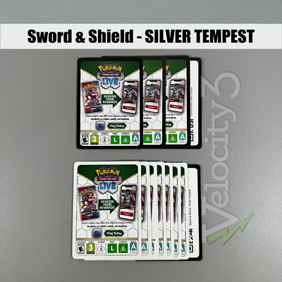 12 Pokemon TCG Online Codes - Silver Tempest (12x) Digital Delivery