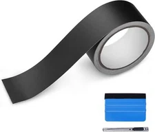 Matte Black Vinyl Wrap Tape for Black Out Chrome Delete Window Trim