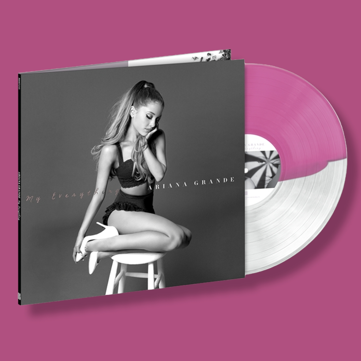 ARIANA GRANDE - MY EVERYTHING LE Lavender Clear Split Vinyl Purple