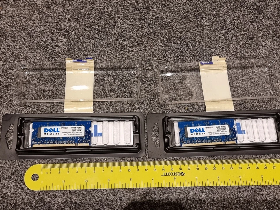 2 x 1GB LAPTOP SODMIMM DDR2 800MHz RAM MEMORY STICK MODULE NEW DELL SNPPP1-2C/1G - Image 3 of 4