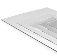 Pack Of 4 Pieces Polycarbonate Sheet 24 x 24 Clear, Lexan 1/16, 1/8, 1/4,3/8,1/2