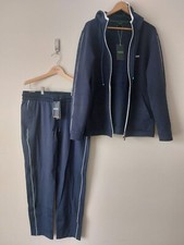 BOSS Tracksuit Set Saggy 1 Hoodie Size XL  Lamont 78 Pants Size L , Dark Blue