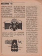Nikon/ -Nikkormat FTN/Photomic FTN Original Camera Magazine Report - 1969