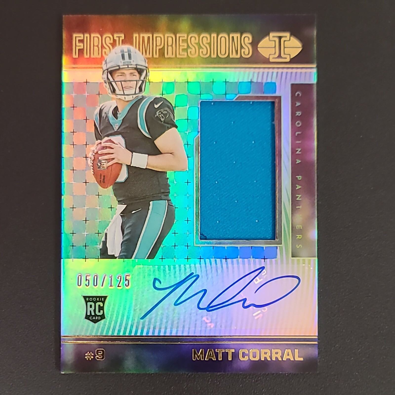 2022 Illusions Matt Corral First Impressions #104 RPA Rookie Patch Auto #050/125