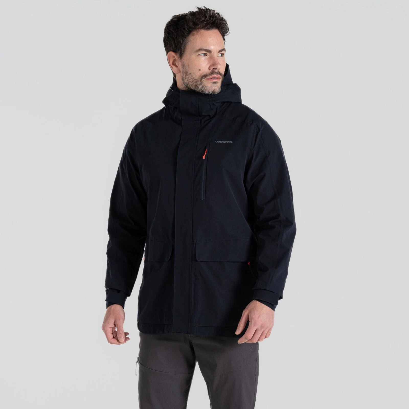 Craghoppers Men's Lorton Waterproof Jacket Navy Wind resistant Breathable UK M
Opens in a new window