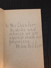 Peace at Eventide by Helen Keller (Hand Signed, Hand Inscribed, 1st Edition)