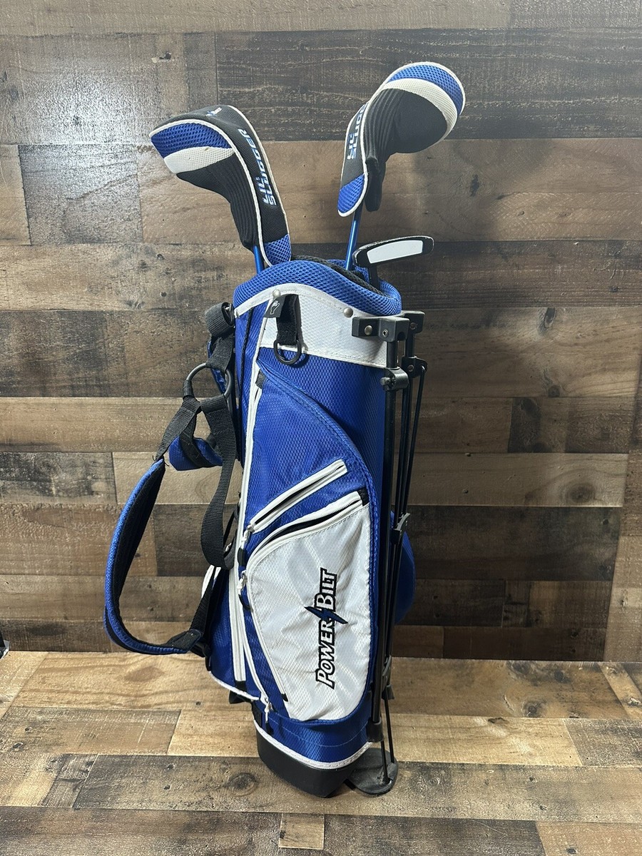 PowerBilt LiL Slugger 3 club Junior Golf Set - RH + Stand Bag +