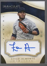 ZOILO ALMAONTE 2014 PANINII IMMACULATE AUTO CARD #48  /99