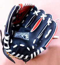 Sports Dick  s Sporting Goods Youth Kids 8  T-Ball Glove Baseball Mit Red Black