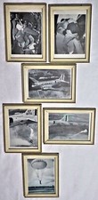 ORIGINAL LOT OF 6 WWII PARATROOPER TRAINING FRAMED PHOTOS