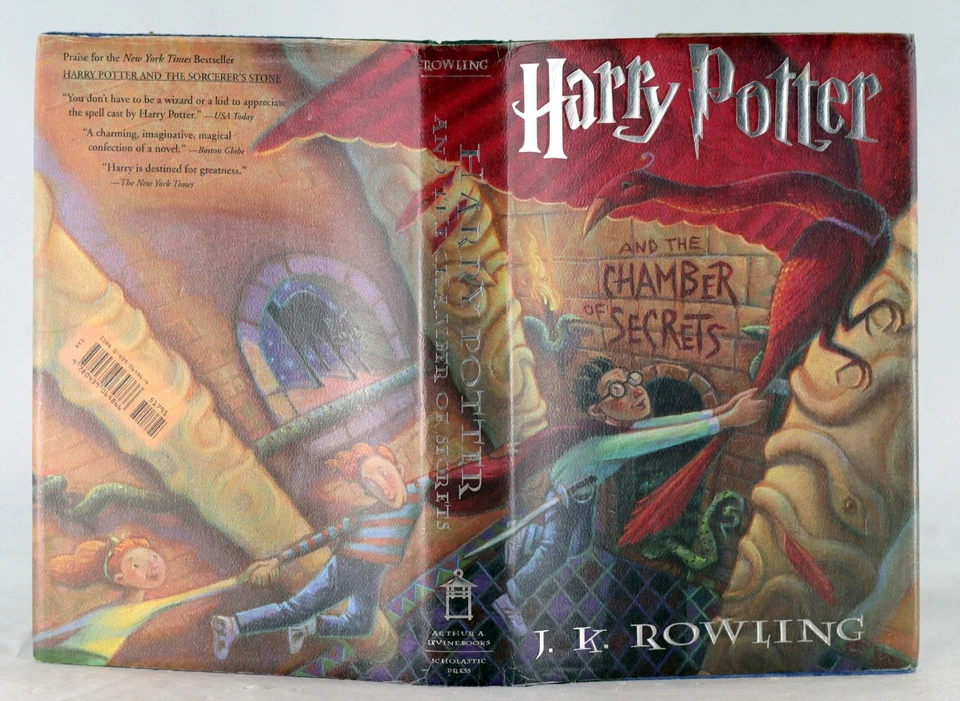 J K Роулинг 1-е издание 1999 Harry Potter And The Chamber Of Secrets твердая обложка с диджеем - Изображение 4 из 4