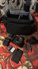 Canon EOS T6 DigitalCamera Kit Black w/ Lens 18-55 STM,Batteries, Charger, Bag