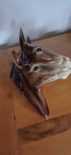 VINTAGE JEMA HOLLAND HORSE & FOAL LARGE WALL MOUNTING PLAQUE C.1960'S - Picture 2 of 6