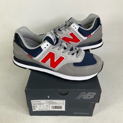 New Balance 574 Classic Shoes Mens Size 9.5 Marblehead Velocity Red ML574SO2 NEW