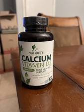 Nature's Nutrition Calcium 1200mg w/Vitamin D3 120 Tablets EXPIRES 02/2027