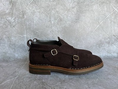 Santoni mens suede brown boots Size UK 7.5 US 8.5 EUR 41.5