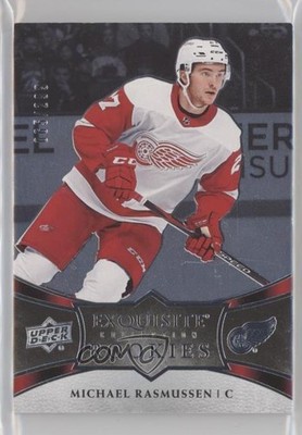 2018 Ice Exquisite Collection Platinum Rookies 65/299 Michael Rasmussen RC 0k6y