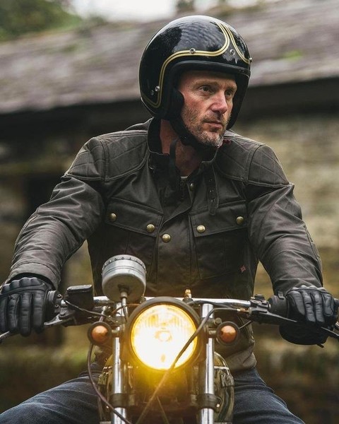 Herren Belstaff Motorradjacke schwarz 44 / XXL / 52