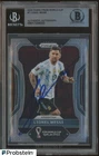 Lionel Messi Signed 2022 Prizm World Cup Soccer #7 AUTO BGS BAS