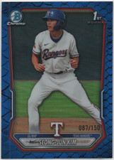 Seong-Jun Kim 2026 Bowman Chrome 1st #BCP-45 Reptilian Blue Refractor 87/150