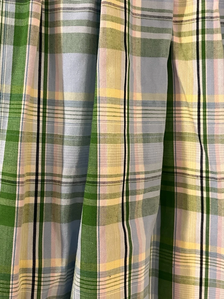 New Girls Hartstrings Blue Green Pink Woven Sleeveless Lined Dress Sz 6 Cotton - Image 4 of 4