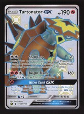 Turtonator GX SV52/SV94 Pokemon Hidden Fates Holo Full Art Card