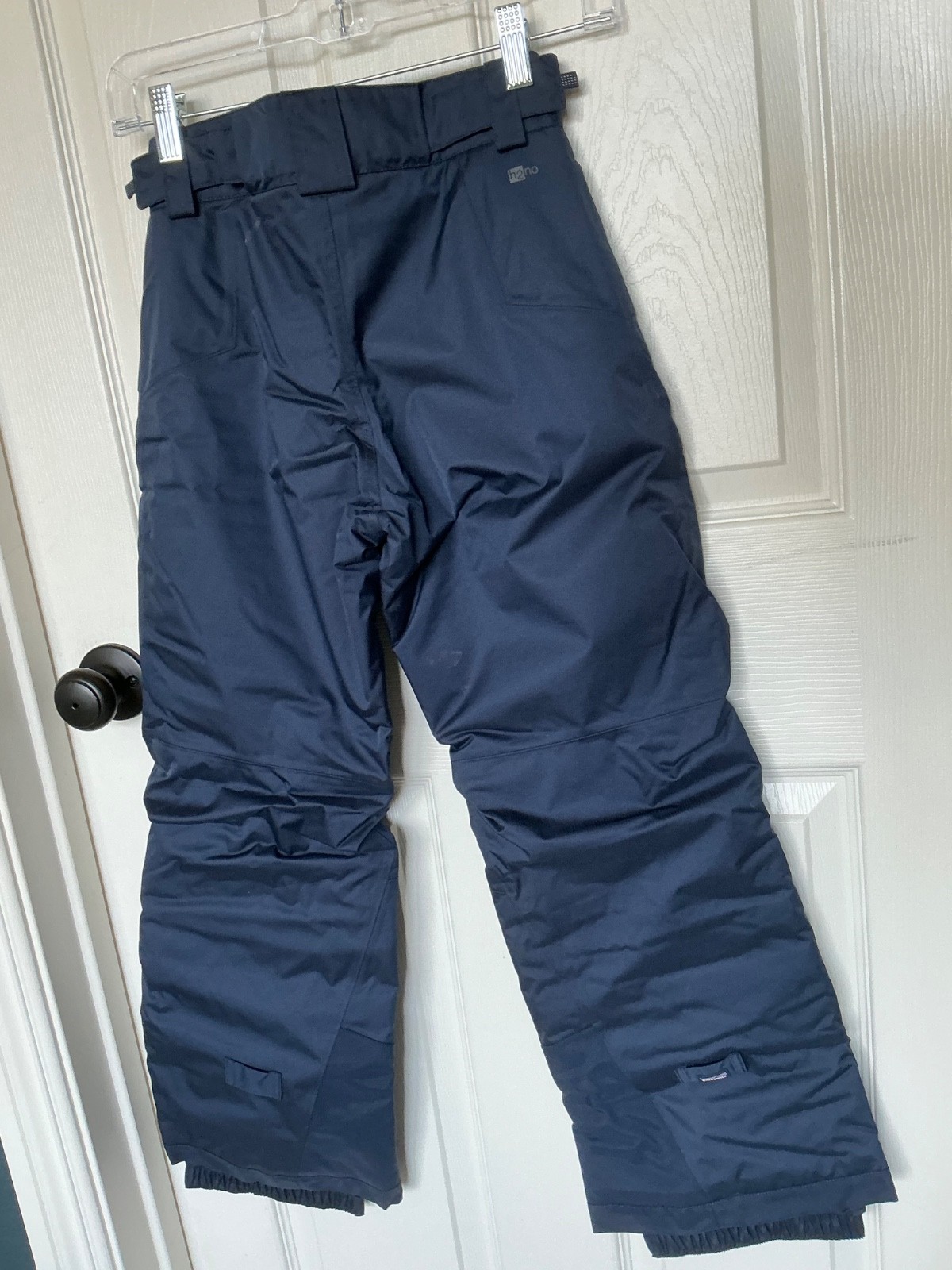 Patagonia Navy blue ski  Boys or Girls  Pants Snow Ski Sled M 10 Hides Dirt! thumbnail 4