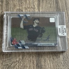 2021 Topps Clearly Authentic TANNER HOUCK Base Rookie Auto RC #CAA-TH Red Sox