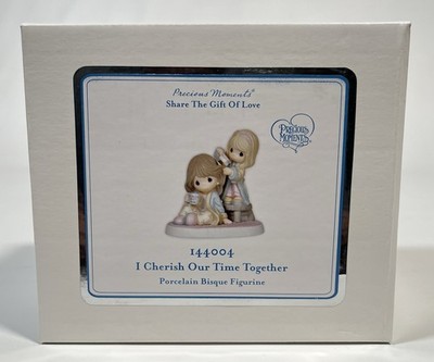 New 2014 Precious Moments 144004  I Cherish Our Time Together  Bisque Figurine