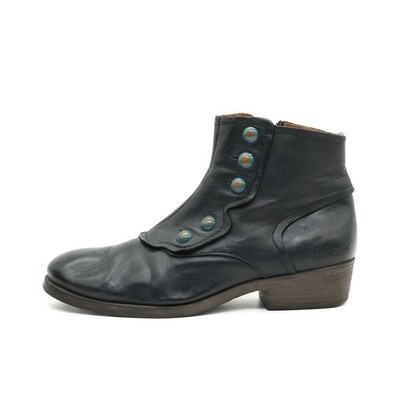 Kickers Damen 241861-50 Stiefelette Schwarz Leder Boots Stiefeletten EU 38