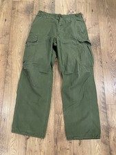VTG Vietnam Combat Jungle Pants OG 107 Rip Stop Poplin 60s Small Regular US Army