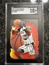 1996-97 Flair Showcase Hakeem Olajuwon Hot Shots #12 SGC 10 GEM MINT HOF