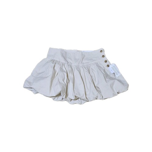 American Eagle Bubble Skort Women Mid Rise AE Mini Skirt Beige 24 W Stretch New