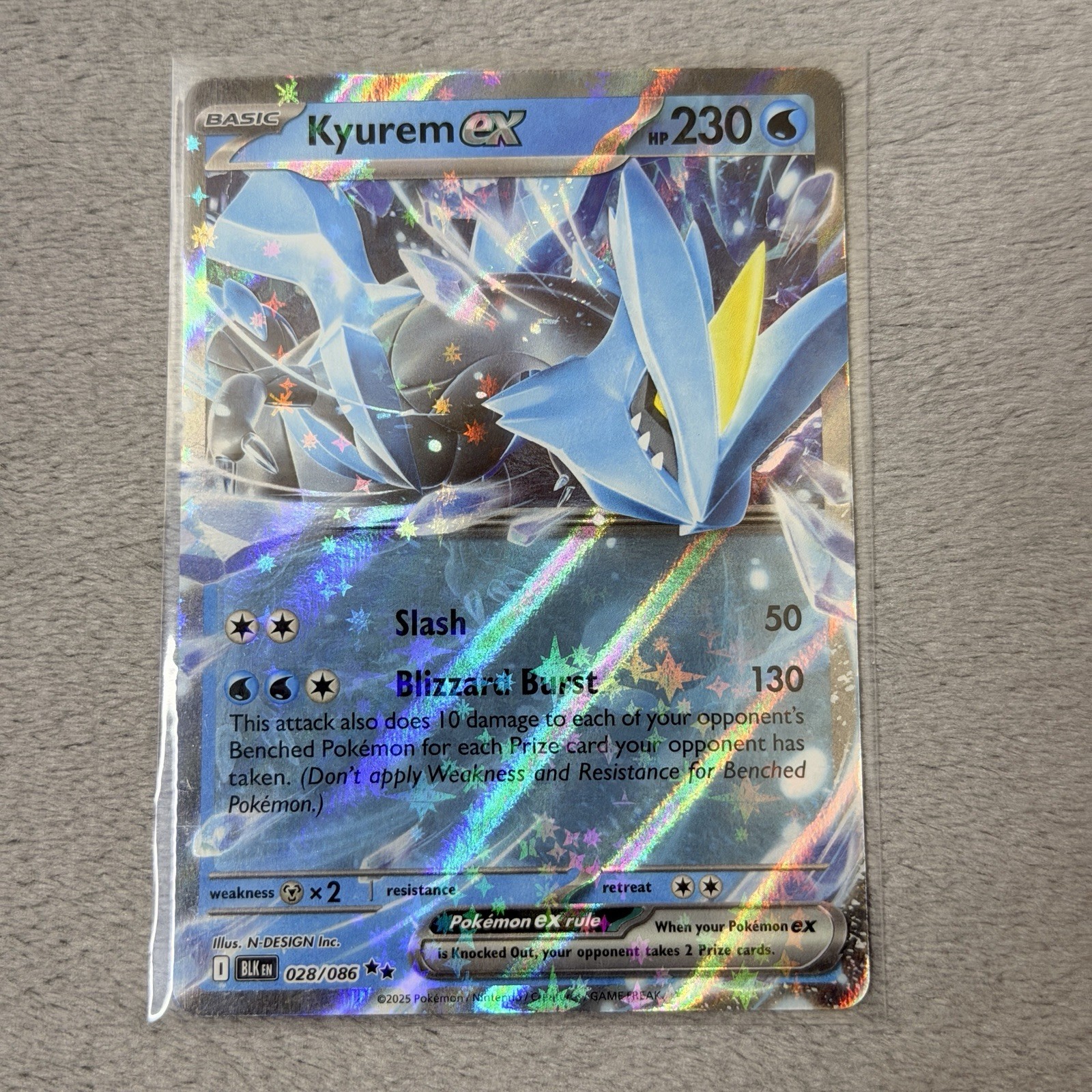 Kyurem ex 028/086 Sv: Black Bolt Holo Pokemon TCG NM