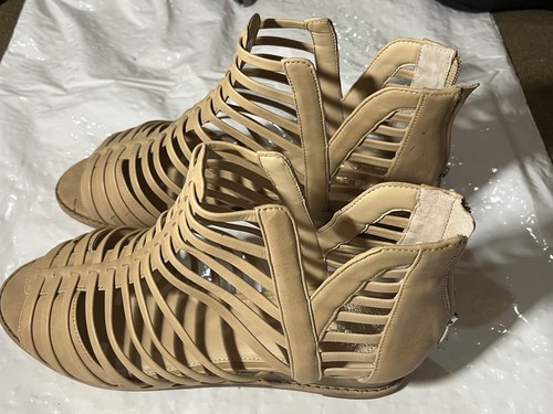 Vince Camuto Women's tan wedge sandals, US 12, Eu 44. VGUC.