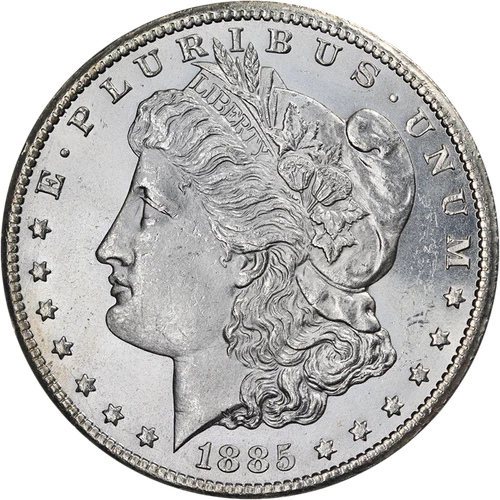 1885-CC Morgan Silver Dollar Choice BU Great Eye Appeal Strong Strike
