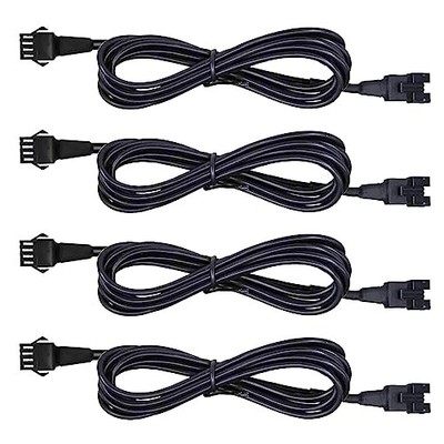 4 PCS 60 inch/150cm 4 Pin RGB LED Multi-Color Accent 4Pcs 4.8ft extensions