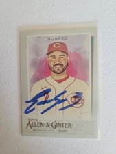 Eugenio Suarez Signed 2020 Topps Ginter Baseball Card Seattle Mariners #188