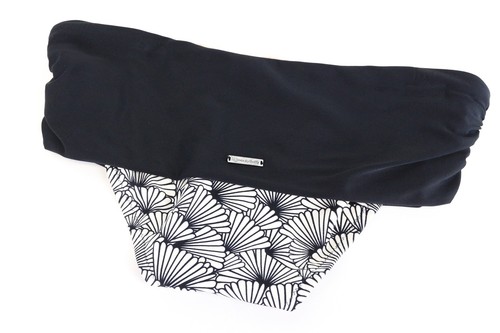 SWEATY BETTY L White Bikini Bottom Shell Pattern Stretch Swimwear Women - Picture 2 of 6