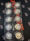(10) Johnson Matthey 1 oz .999 Silver Rounds Bill Of Rights Set Sealed RARE 10oz