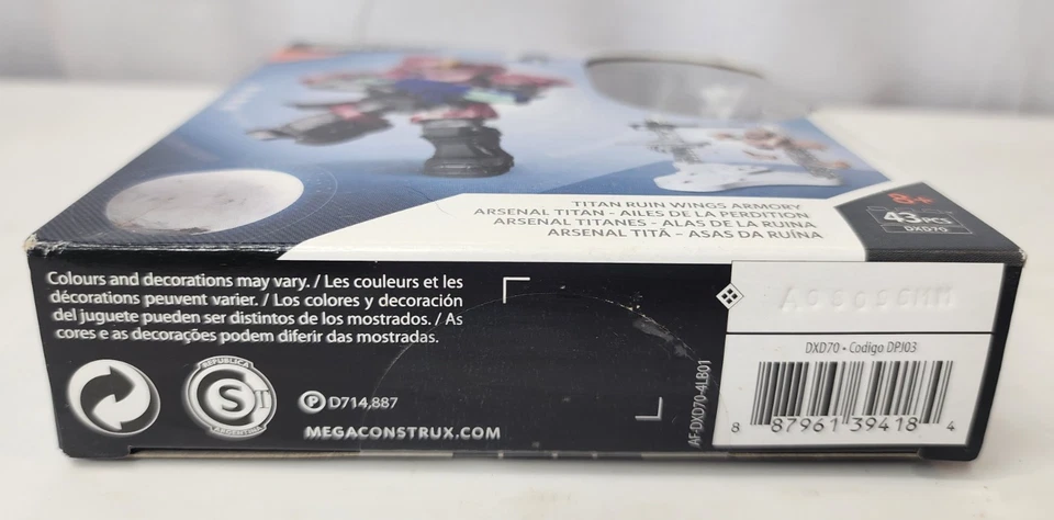 Destiny Titan Ruin Wings Armory Mega Construx DXD70 2017 43 Pieces NEW IN Box - Image 2 of 4