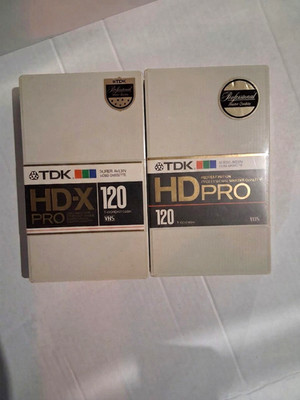 TDK HD PRO 120 / TDK HDX PRO 120 Blank VHS Tapes Professional Master Quality (2)