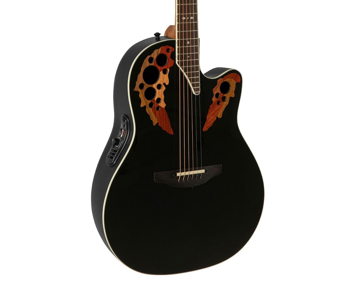 Ovation Pro Series Standard Elite 2778AX-5 A/E Guitar - Black