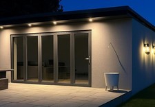 4m Anthracite Grey Bifold Doors – 5 Panel, 37mm Glass, In Stock Today - uk