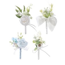 Boutonniere Artificial Flower Accessories Romantic Elegant Convenient Corsage