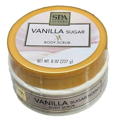 SPA Luxury VANILLA Sugar Scent BODY SCRUB 8 Oz